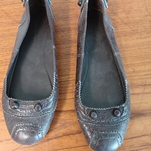 Authentic Balenciaga brown flats 38/8b